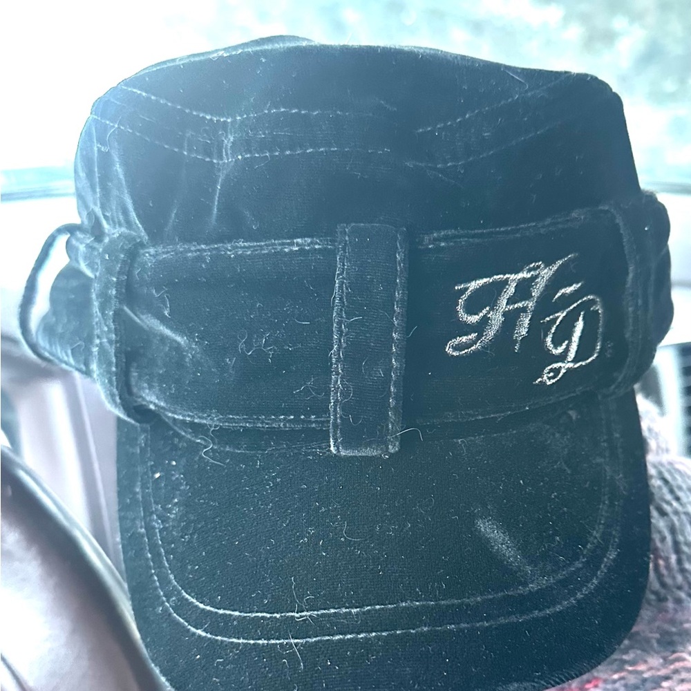 NWOT Harley-Davidson Black military cadet style Cap with Embroidered Logo